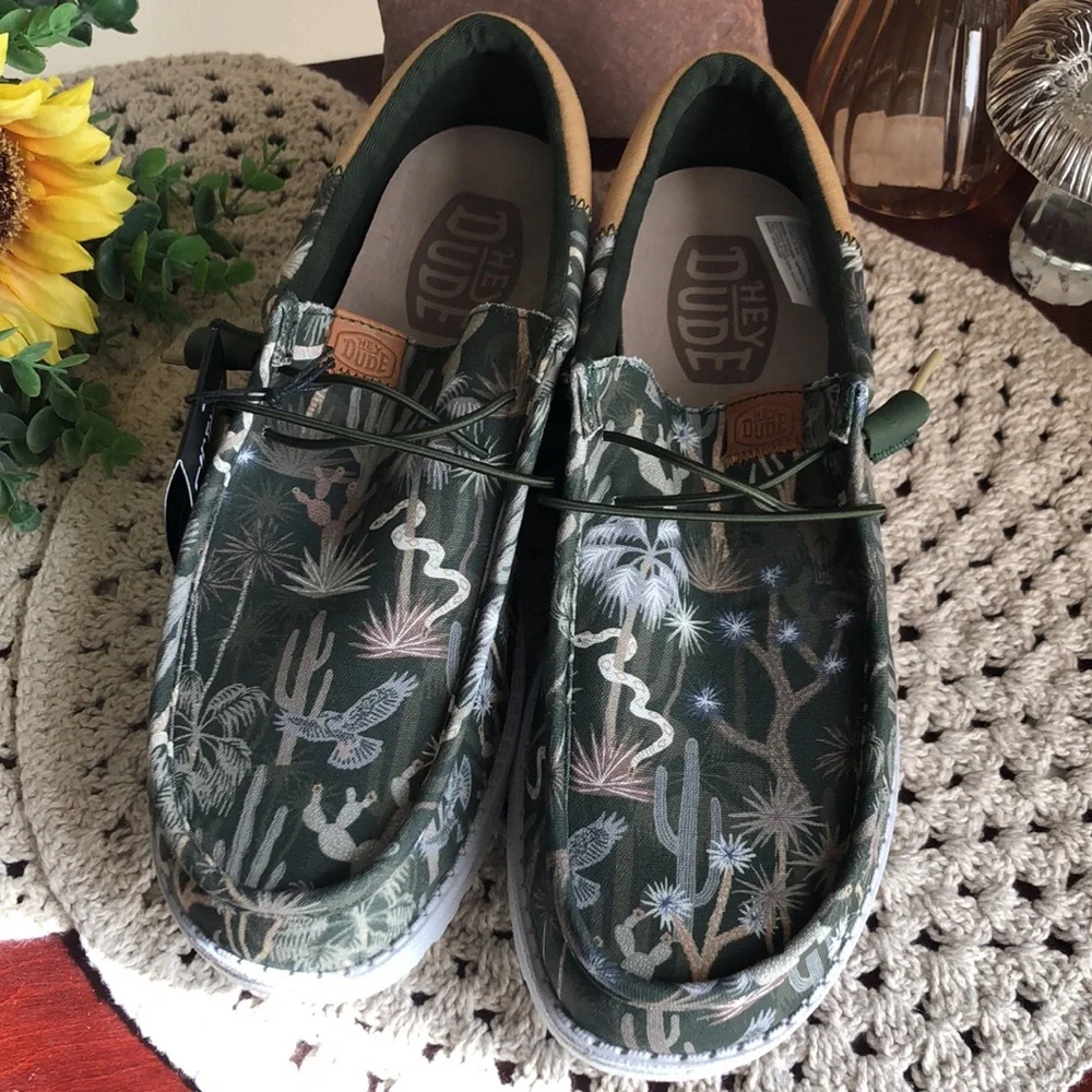 Men’s HEY Dude Wally Funk Oasis Slip Ons SIZE 12 - Picture 8 of 16
